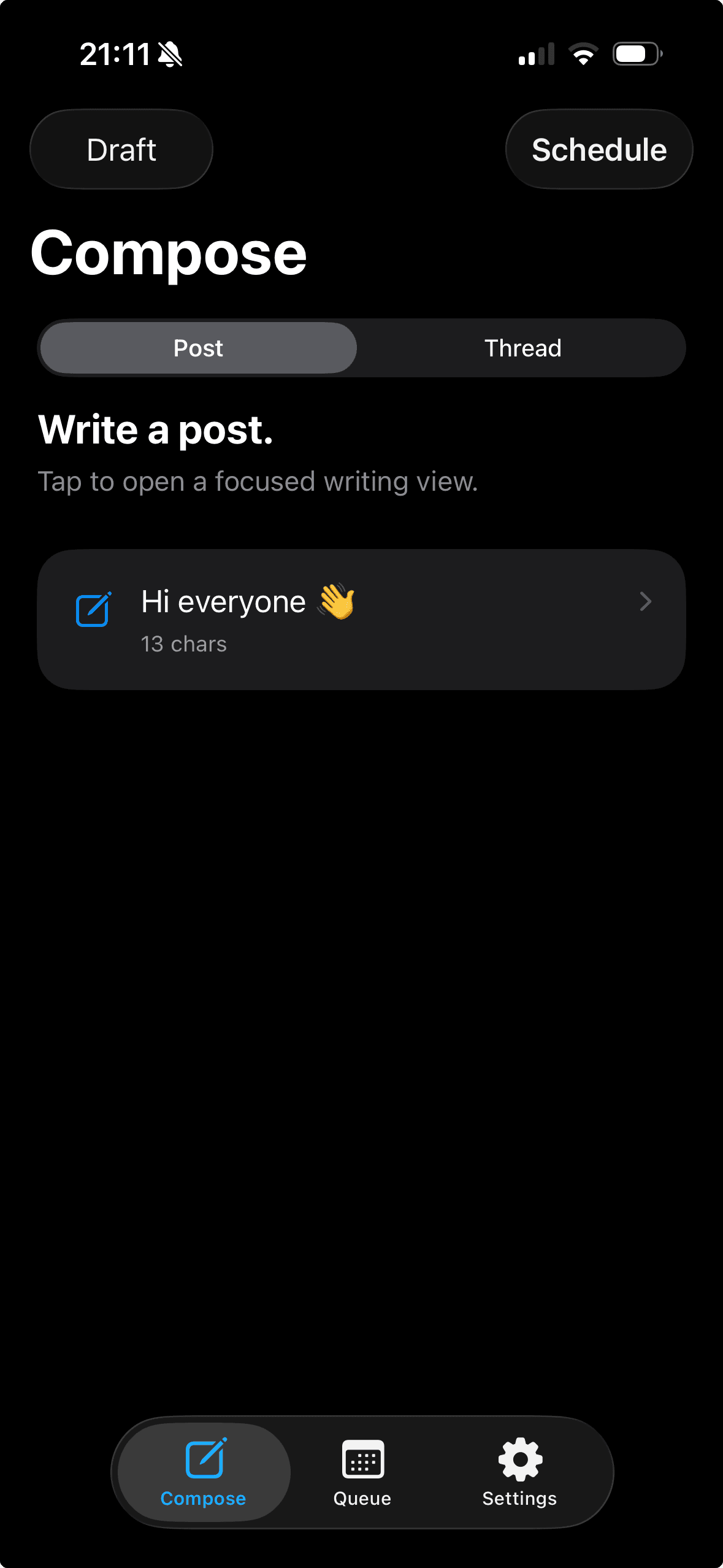 Tweetify app preview